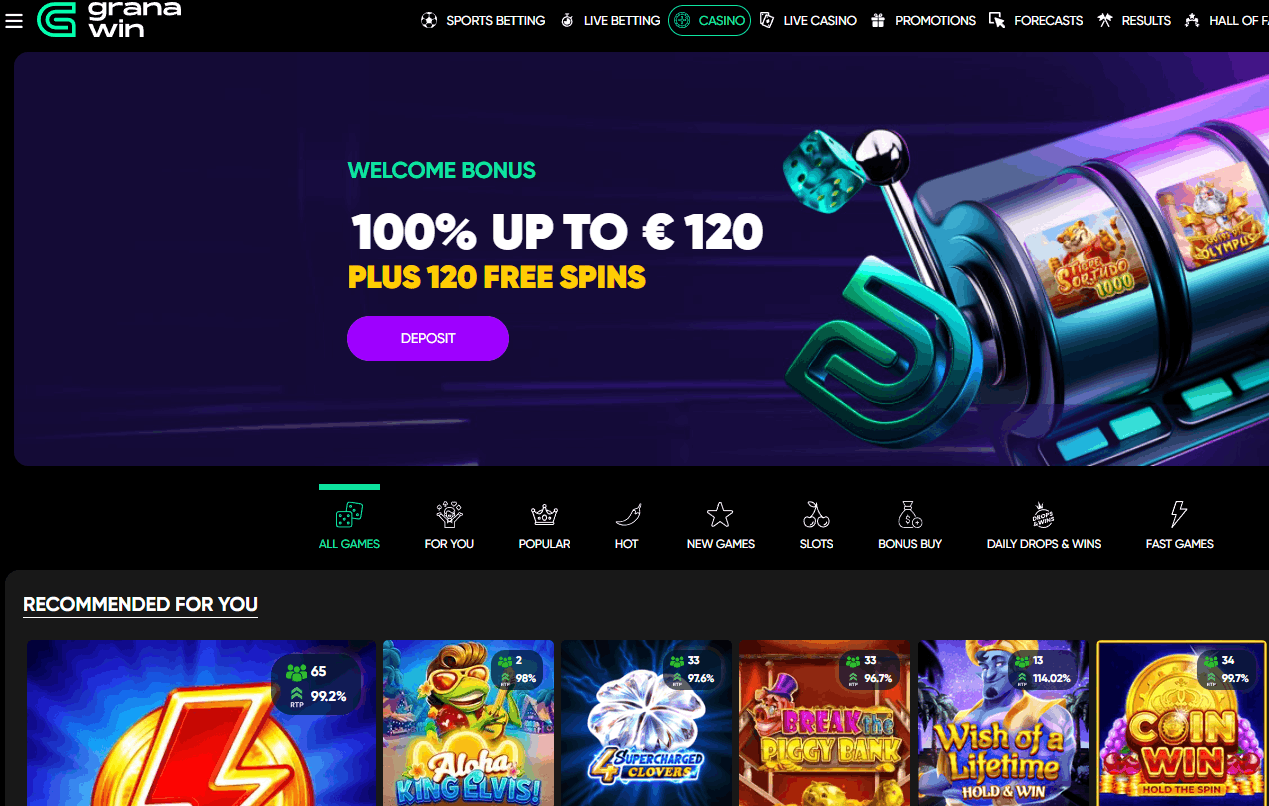Granawin Casino – 11,000 games, dual licence and Uncrossable Rush